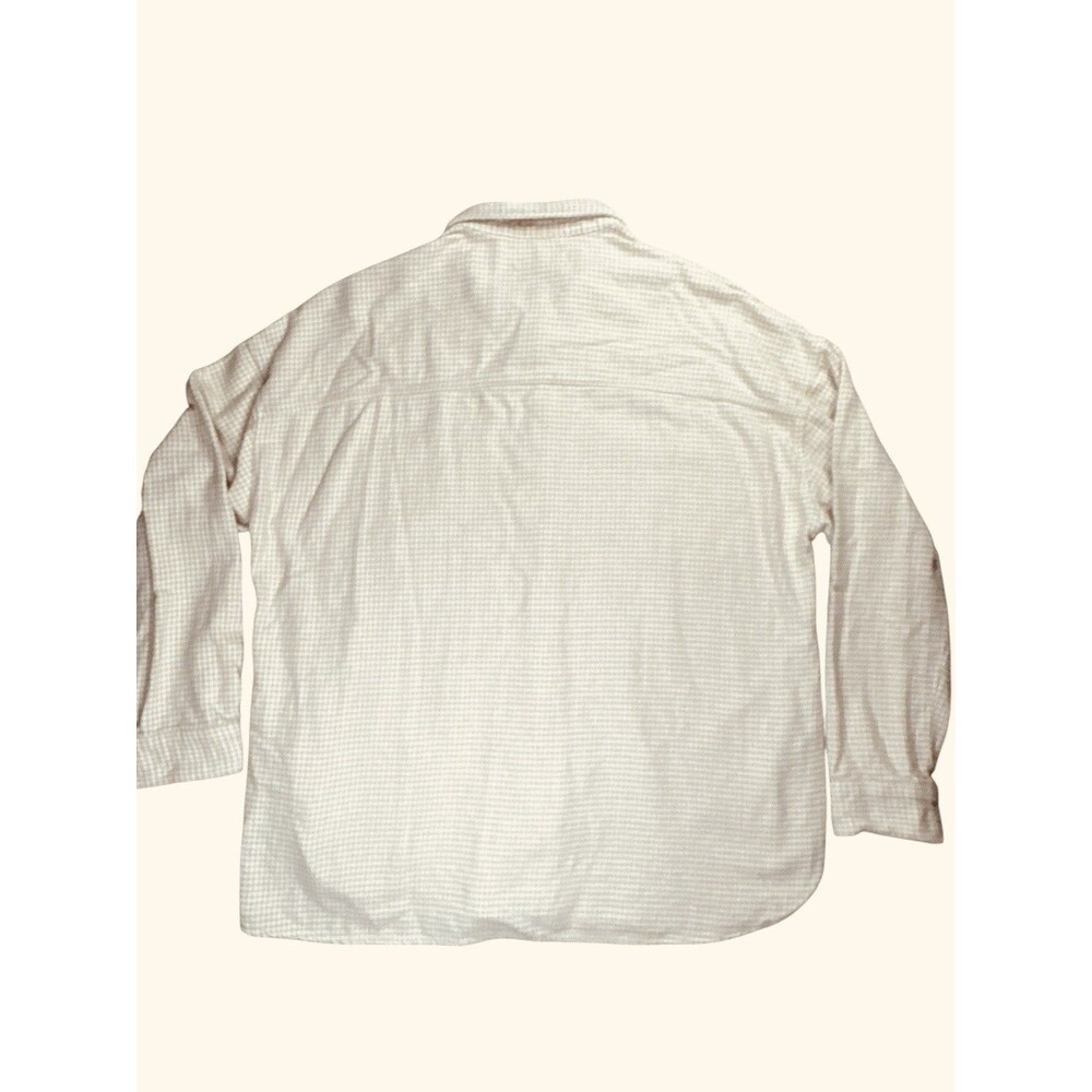 Hollister Women’s Oversized‎ Shirt Jacket Brown Cream Check XL Shacket Flannel - Picture 10 of 10